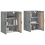 Armarios de pared 2 uds madera de ingeniería gris hormigón de vidaXL, Aparadores - Ref: Foro24-3198029, Precio: 125,88 €, Des...