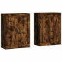 Armarios de pared 2 uds madera de ingeniería roble ahumado de vidaXL, Aparadores - Ref: Foro24-3198030, Precio: 156,32 €, Des...