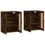 Wall cabinets 2 pcs engineered wood smoked oak by vidaXL, Sideboards - Ref: Foro24-3198030, Price: 156,32 €, Discount: %