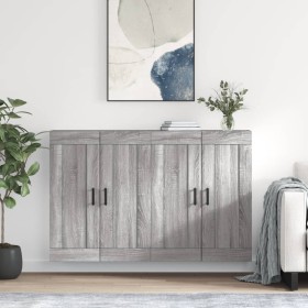 Wall cabinets 2 pcs Sonoma gray engineered wood by vidaXL, Sideboards - Ref: Foro24-3198031, Price: 133,81 €, Discount: %