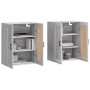 Armarios de pared 2 uds madera de ingeniería gris Sonoma de vidaXL, Aparadores - Ref: Foro24-3198031, Precio: 133,81 €, Descu...