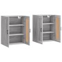 Armarios de pared 2 uds madera de ingeniería gris Sonoma de vidaXL, Aparadores - Ref: Foro24-3198031, Precio: 126,05 €, Descu...