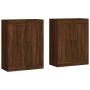 Armarios de pared 2 uds madera de ingeniería marrón roble de vidaXL, Aparadores - Ref: Foro24-3198032, Precio: 165,88 €, Desc...