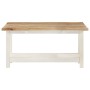 Extendable white mango wood coffee table 90x(45-90)x45 cm by vidaXL, Coffee table - Ref: Foro24-286375, Price: 148,36 €, Disc...