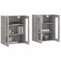 Armarios de pared 2 uds madera de ingeniería gris Sonoma de vidaXL, Aparadores - Ref: Foro24-3197935, Precio: 174,88 €, Descu...