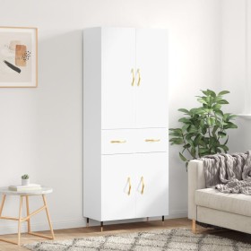 Tall white plywood sideboard 69.5x34x180 cm by vidaXL, Sideboards - Ref: Foro24-3198129, Price: 157,99 €, Discount: %