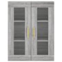 Armarios de pared 2 uds madera de ingeniería gris Sonoma de vidaXL, Aparadores - Ref: Foro24-3197935, Precio: 175,10 €, Descu...