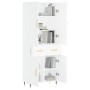 Tall white plywood sideboard 69.5x34x180 cm by vidaXL, Sideboards - Ref: Foro24-3198129, Price: 158,18 €, Discount: %