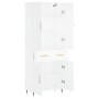 Tall white plywood sideboard 69.5x34x180 cm by vidaXL, Sideboards - Ref: Foro24-3198129, Price: 158,18 €, Discount: %