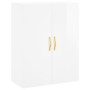 Tall white glossy plywood sideboard 69.5x34x180 cm by vidaXL, Sideboards - Ref: Foro24-3198131, Price: 163,58 €, Discount: %