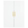 Tall white glossy plywood sideboard 69.5x34x180 cm by vidaXL, Sideboards - Ref: Foro24-3198131, Price: 163,58 €, Discount: %