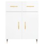 Tall white glossy plywood sideboard 69.5x34x180 cm by vidaXL, Sideboards - Ref: Foro24-3198131, Price: 163,58 €, Discount: %