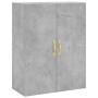 Aparador alto madera contrachapada gris hormigón 69,5x34x180 cm de vidaXL, Aparadores - Ref: Foro24-3198133, Precio: 143,86 €...