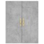 Aparador alto madera contrachapada gris hormigón 69,5x34x180 cm de vidaXL, Aparadores - Ref: Foro24-3198133, Precio: 143,86 €...