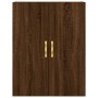 Aparador alto madera contrachapada marrón roble 69,5x34x180 cm de vidaXL, Aparadores - Ref: Foro24-3198136, Precio: 149,89 €,...