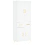 Aparador alto madera contrachapada blanco 69,5x34x180 cm de vidaXL, Aparadores - Ref: Foro24-3198137, Precio: 156,73 €, Descu...