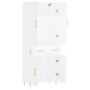 Tall white plywood sideboard 69.5x34x180 cm by vidaXL, Sideboards - Ref: Foro24-3198137, Price: 156,73 €, Discount: %