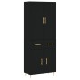 Tall black plywood sideboard 69.5x34x180 cm by vidaXL, Sideboards - Ref: Foro24-3198138, Price: 160,92 €, Discount: %