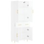 High glossy white plywood sideboard 69.5x34x180 cm by vidaXL, Sideboards - Ref: Foro24-3198139, Price: 164,67 €, Discount: %