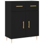 Aparador alto madera contrachapada negro 69,5x34x180 cm de vidaXL, Aparadores - Ref: Foro24-3198138, Precio: 160,99 €, Descue...