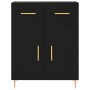 Tall black plywood sideboard 69.5x34x180 cm by vidaXL, Sideboards - Ref: Foro24-3198138, Price: 160,92 €, Discount: %