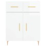 High glossy white plywood sideboard 69.5x34x180 cm by vidaXL, Sideboards - Ref: Foro24-3198139, Price: 164,67 €, Discount: %