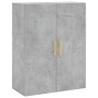 Aparador alto madera contrachapada gris hormigón 69,5x34x180 cm de vidaXL, Aparadores - Ref: Foro24-3198141, Precio: 164,94 €...