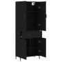 Tall black plywood sideboard 69.5x34x180 cm by vidaXL, Sideboards - Ref: Foro24-3198146, Price: 165,09 €, Discount: %