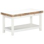 Extendable white mango wood coffee table 90x(45-90)x45 cm by vidaXL, Coffee table - Ref: Foro24-286375, Price: 148,36 €, Disc...