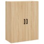 Aparador alto madera contrachapada color roble 69,5x34x180 cm de vidaXL, Aparadores - Ref: Foro24-3198148, Precio: 150,37 €, ...