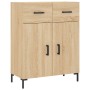 Aparador alto madera contrachapada color roble 69,5x34x180 cm de vidaXL, Aparadores - Ref: Foro24-3198148, Precio: 150,37 €, ...