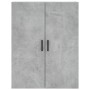 Aparador alto madera contrachapada gris hormigón 69,5x34x180 cm de vidaXL, Aparadores - Ref: Foro24-3198149, Precio: 156,53 €...