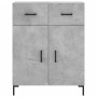 Tall plywood gray concrete sideboard 69.5x34x180 cm by vidaXL, Sideboards - Ref: Foro24-3198149, Price: 156,53 €, Discount: %