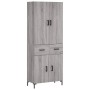 Aparador alto madera contrachapada gris sonoma 69,5x34x180 cm de vidaXL, Aparadores - Ref: Foro24-3198151, Precio: 161,68 €, ...