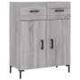 Aparador alto madera contrachapada gris sonoma 69,5x34x180 cm de vidaXL, Aparadores - Ref: Foro24-3198151, Precio: 161,68 €, ...