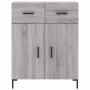 Aparador alto madera contrachapada gris sonoma 69,5x34x180 cm de vidaXL, Aparadores - Ref: Foro24-3198151, Precio: 161,68 €, ...