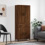 Tall brown oak plywood sideboard 69.5x34x180 cm by vidaXL, Sideboards - Ref: Foro24-3198152, Price: 157,14 €, Discount: %