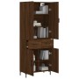 Tall brown oak plywood sideboard 69.5x34x180 cm by vidaXL, Sideboards - Ref: Foro24-3198152, Price: 157,14 €, Discount: %