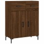 Tall brown oak plywood sideboard 69.5x34x180 cm by vidaXL, Sideboards - Ref: Foro24-3198152, Price: 157,14 €, Discount: %