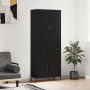 Aparador alto madera contrachapada negro 69,5x34x180 cm de vidaXL, Aparadores - Ref: Foro24-3198154, Precio: 166,29 €, Descue...