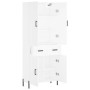 Tall white plywood sideboard 69.5x34x180 cm by vidaXL, Sideboards - Ref: Foro24-3198153, Price: 177,43 €, Discount: %