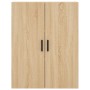 Aparador alto madera contrachapada color roble 69,5x34x180 cm de vidaXL, Aparadores - Ref: Foro24-3198156, Precio: 156,73 €, ...