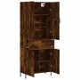 Aparador alto madera contrachapada roble ahumado 69,5x34x180 cm de vidaXL, Aparadores - Ref: Foro24-3198158, Precio: 156,90 €...