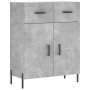 Aparador alto madera contrachapada gris hormigón 69,5x34x180 cm de vidaXL, Aparadores - Ref: Foro24-3198157, Precio: 164,78 €...