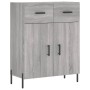 Aparador alto madera contrachapada gris sonoma 69,5x34x180 cm de vidaXL, Aparadores - Ref: Foro24-3198159, Precio: 163,53 €, ...