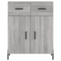 Aparador alto madera contrachapada gris sonoma 69,5x34x180 cm de vidaXL, Aparadores - Ref: Foro24-3198159, Precio: 163,53 €, ...