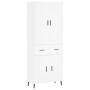 Aparador alto madera contrachapada blanco 69,5x34x180 cm de vidaXL, Aparadores - Ref: Foro24-3198161, Precio: 177,95 €, Descu...