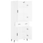 Aparador alto madera contrachapada blanco 69,5x34x180 cm de vidaXL, Aparadores - Ref: Foro24-3198161, Precio: 177,95 €, Descu...