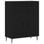 Aparador alto madera contrachapada negro 69,5x34x180 cm de vidaXL, Aparadores - Ref: Foro24-3198162, Precio: 184,65 €, Descue...