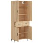 High oak-colored plywood sideboard 69.5x34x180 cm by vidaXL, Sideboards - Ref: Foro24-3198164, Price: 152,58 €, Discount: %